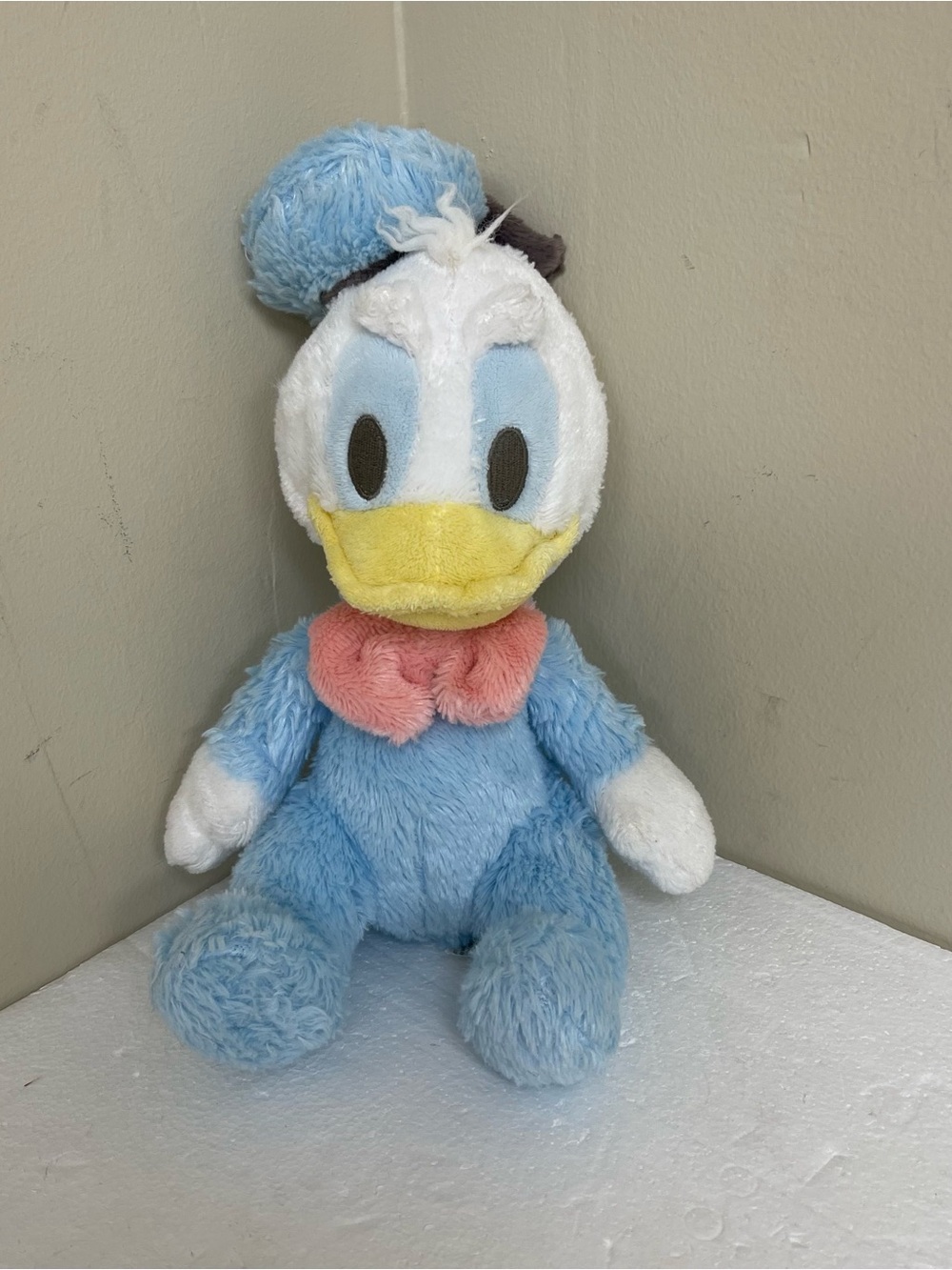 Vintage Disney Parks Baby Donald Duck Pastel Plush Chime Rattle